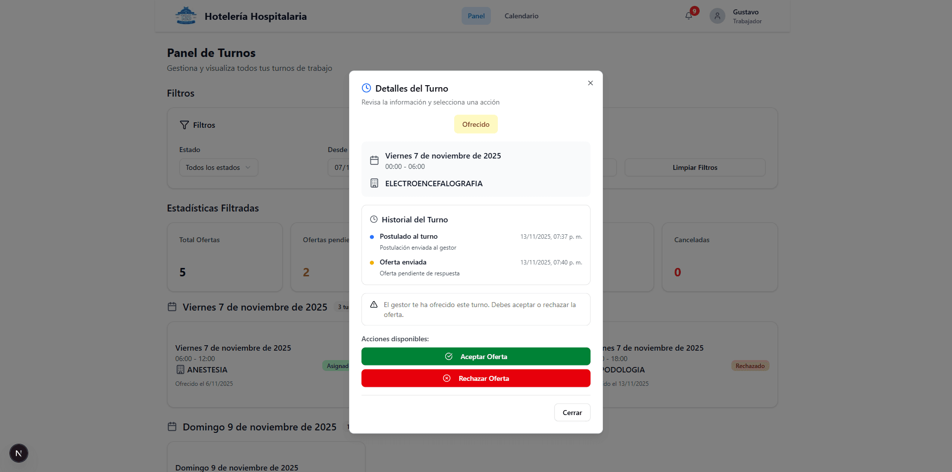 Formulario de postulación a turno extra